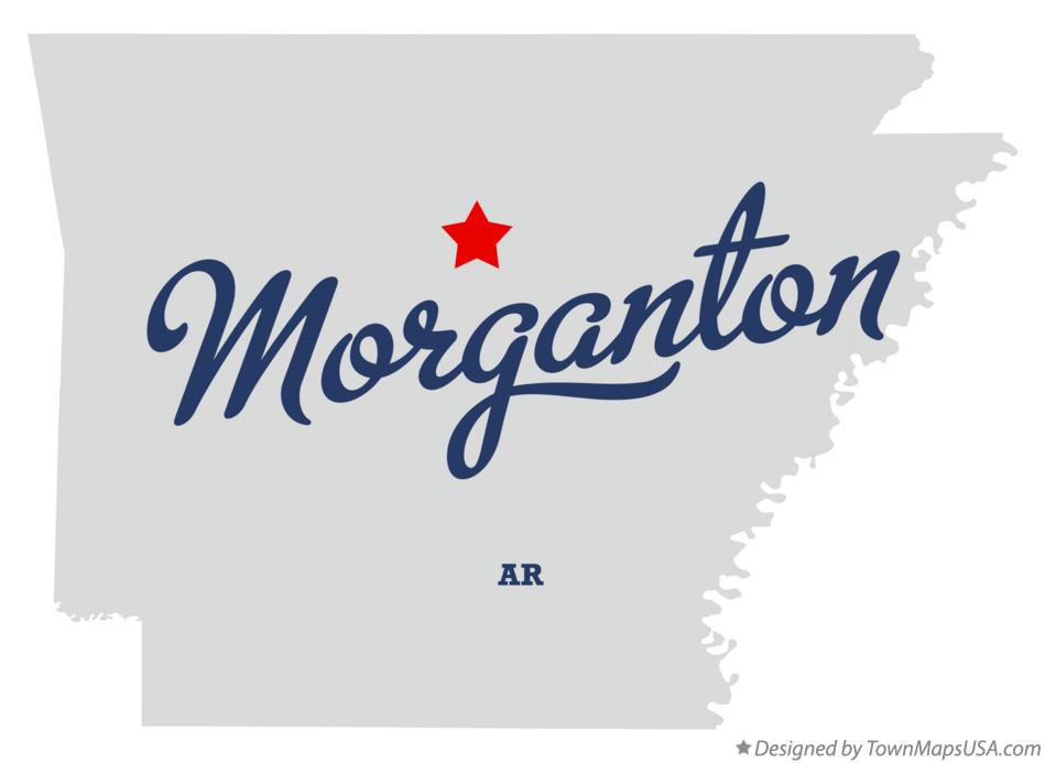 Map of Morganton Arkansas AR