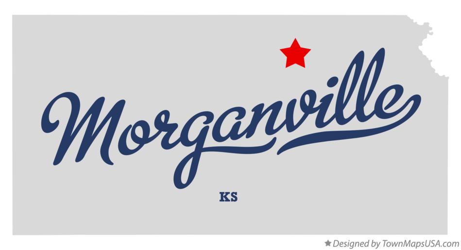 Map of Morganville Kansas KS