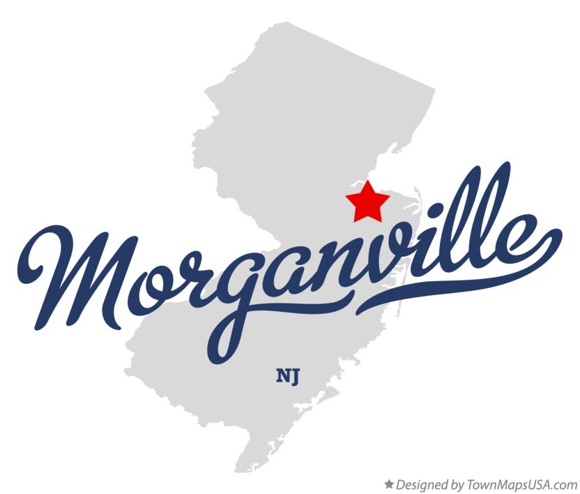 Map Of Morganville Nj New Jersey
