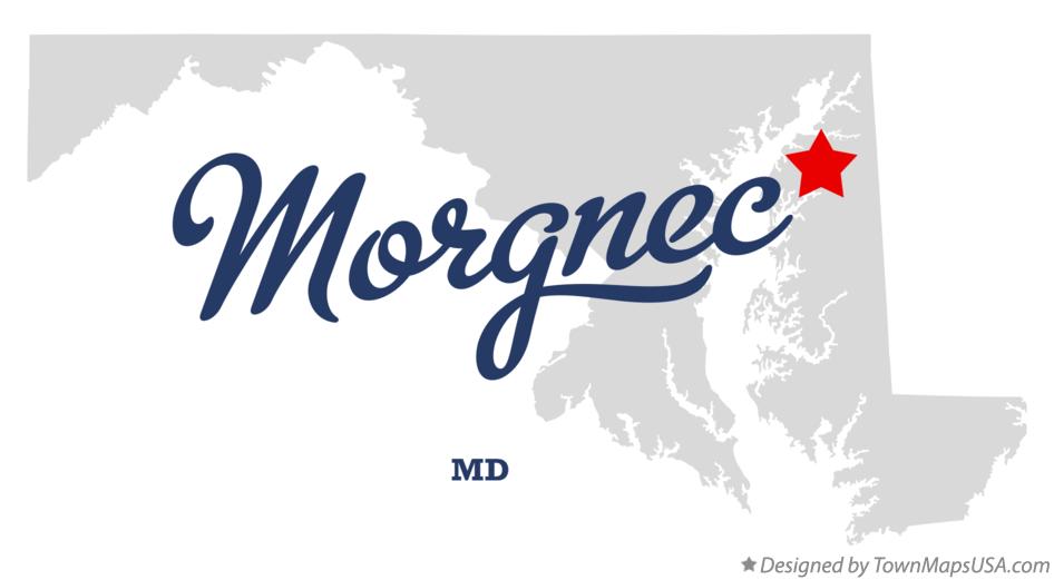 Map of Morgnec Maryland MD