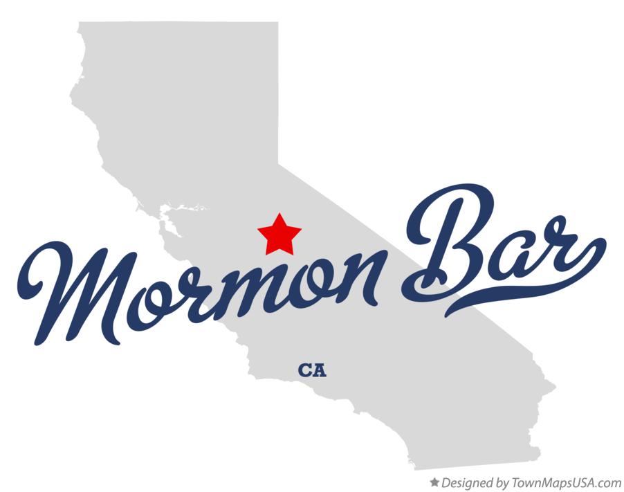 Map of Mormon Bar California CA