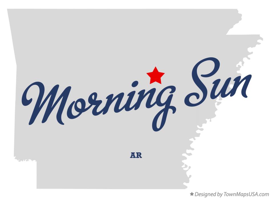 Map of Morning Sun Arkansas AR