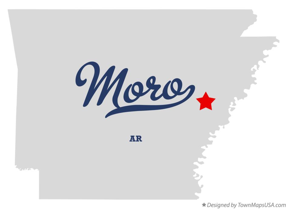 Map of Moro Arkansas AR