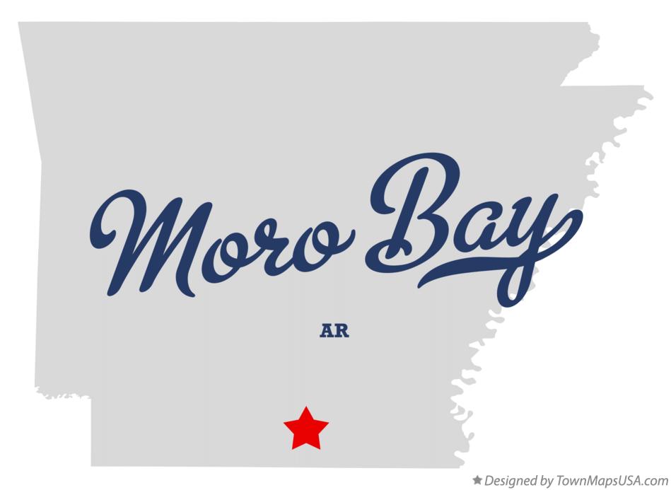 Map of Moro Bay Arkansas AR
