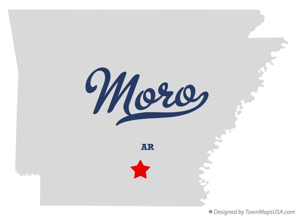Map of Moro Arkansas AR