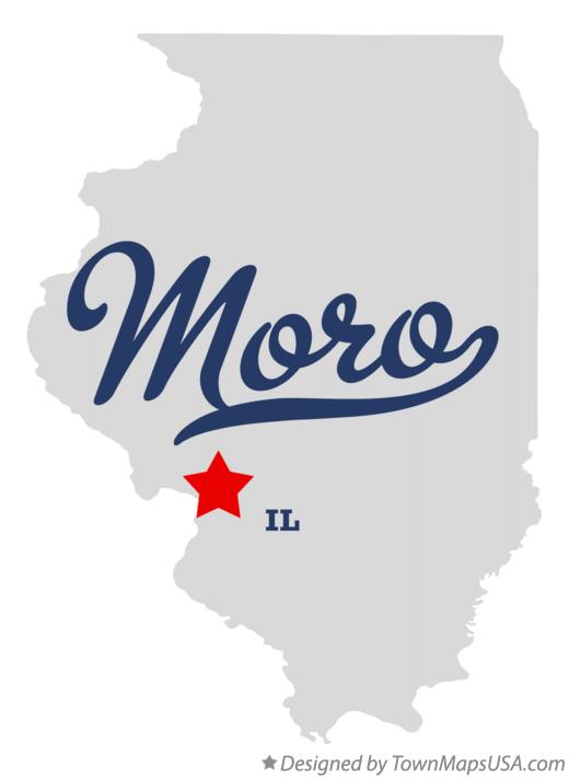 Map of Moro Illinois IL