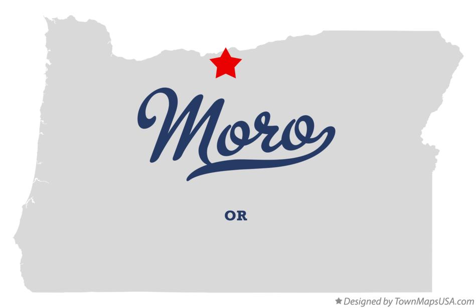 Map of Moro Oregon OR