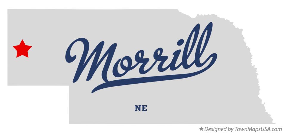Map of Morrill Nebraska NE