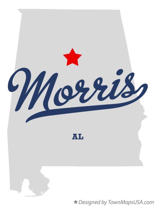 Map of Morris Alabama AL