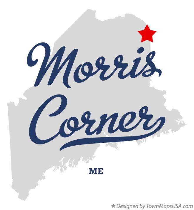 Map of Morris Corner Maine ME