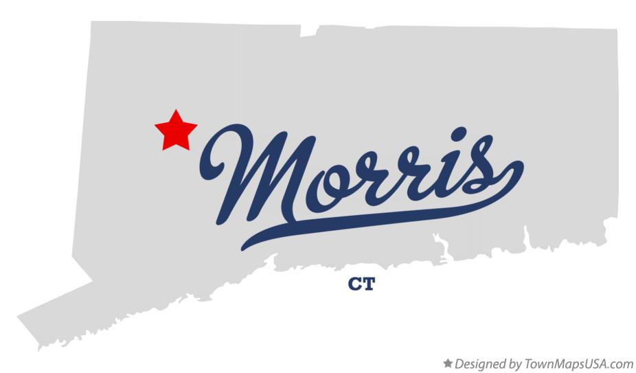 Map of Morris Connecticut CT