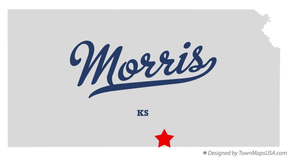 Map of Morris Kansas KS