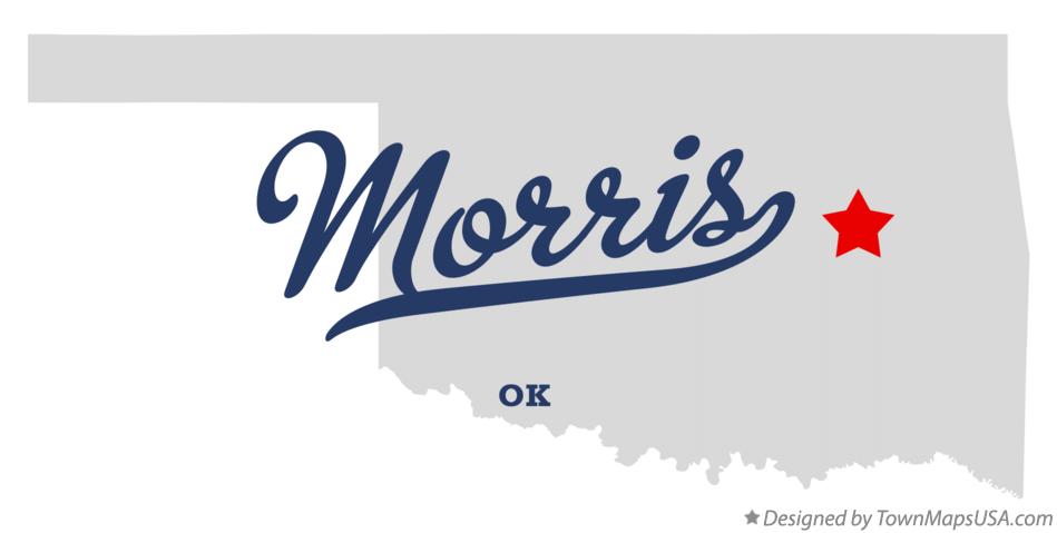 Map of Morris Oklahoma OK