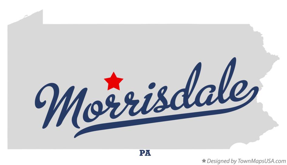 Map of Morrisdale Pennsylvania PA