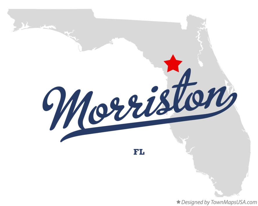 Map of Morriston Florida FL