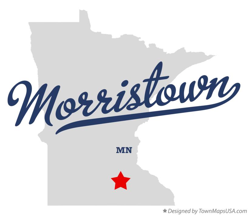 Map of Morristown Minnesota MN