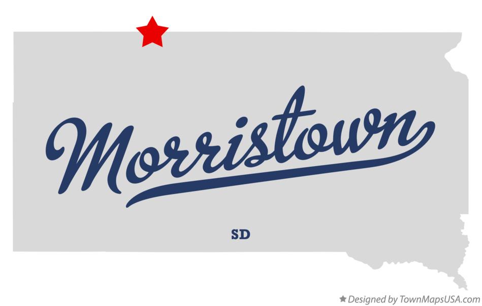Map of Morristown South Dakota SD