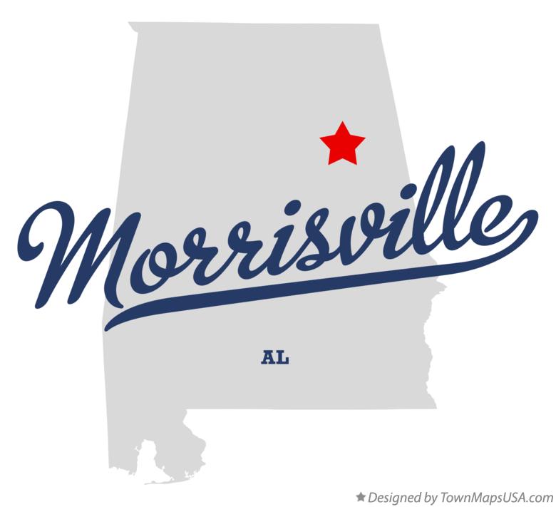 Map of Morrisville Alabama AL