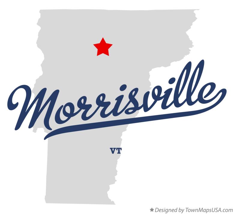 Map of Morrisville Vermont VT