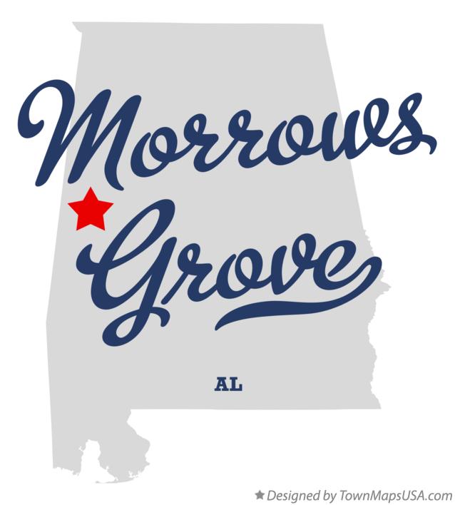 Map of Morrows Grove Alabama AL