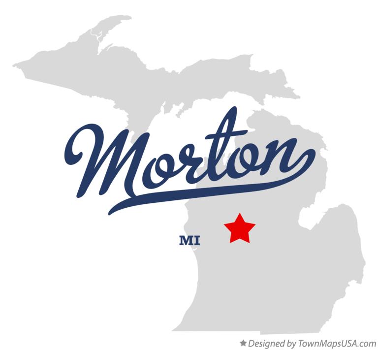 Map of Morton Michigan MI
