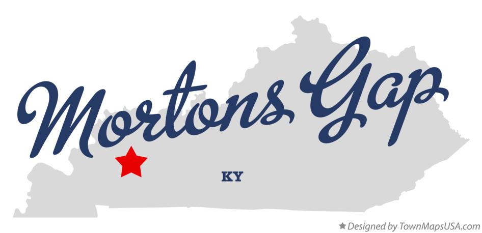 Map of Mortons Gap Kentucky KY