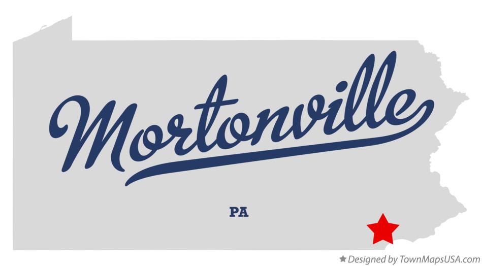 Map of Mortonville Pennsylvania PA
