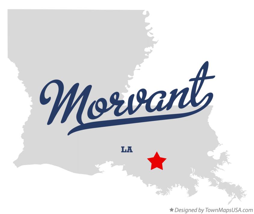 Map of Morvant Louisiana LA