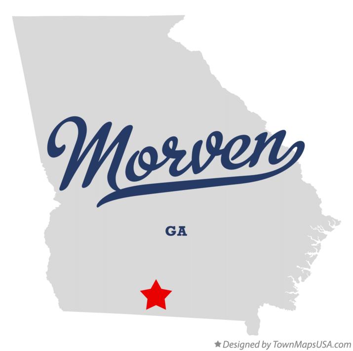 Map of Morven Georgia GA