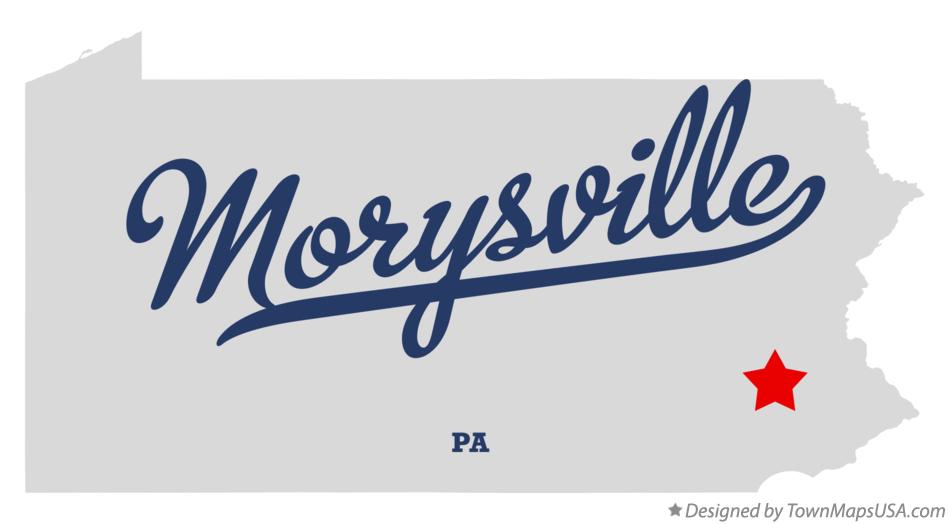 Map of Morysville Pennsylvania PA