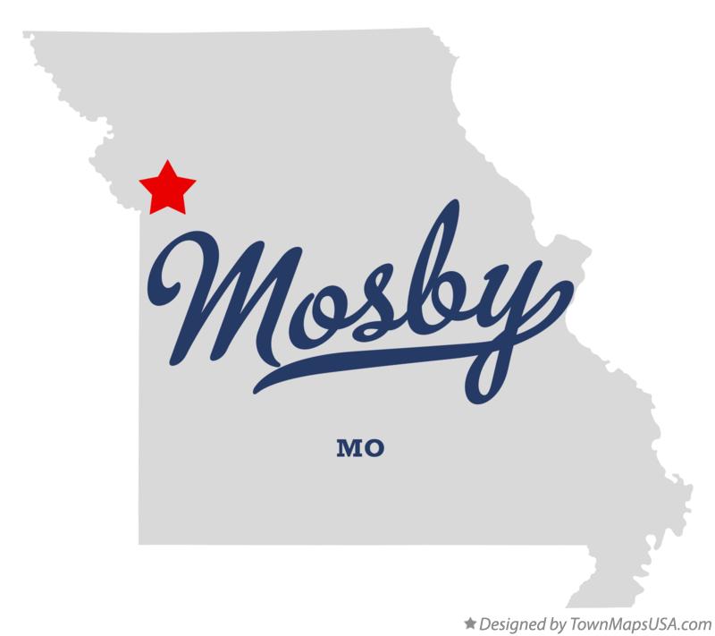 Map of Mosby Missouri MO