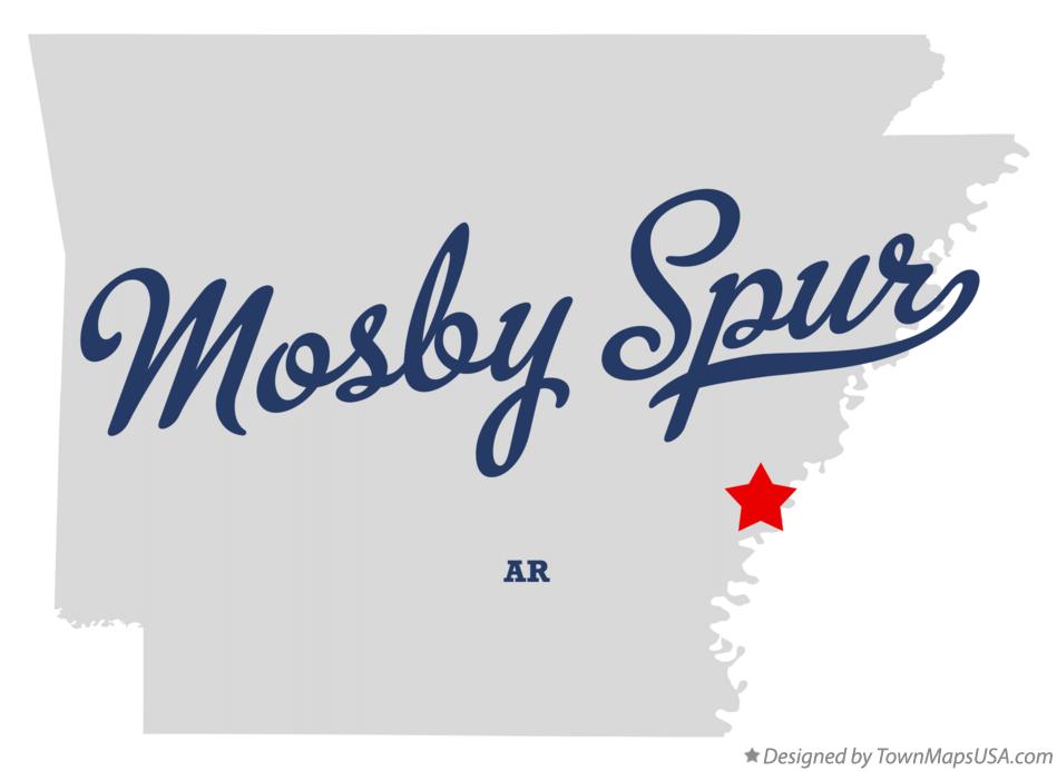 Map of Mosby Spur Arkansas AR
