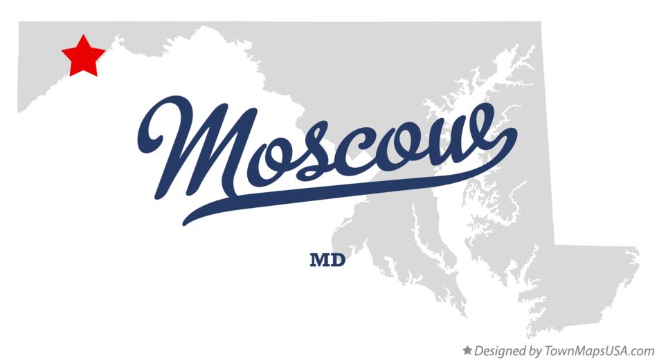 Map of Moscow Maryland MD