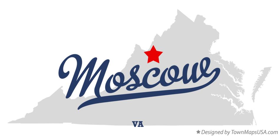 Map of Moscow Virginia VA