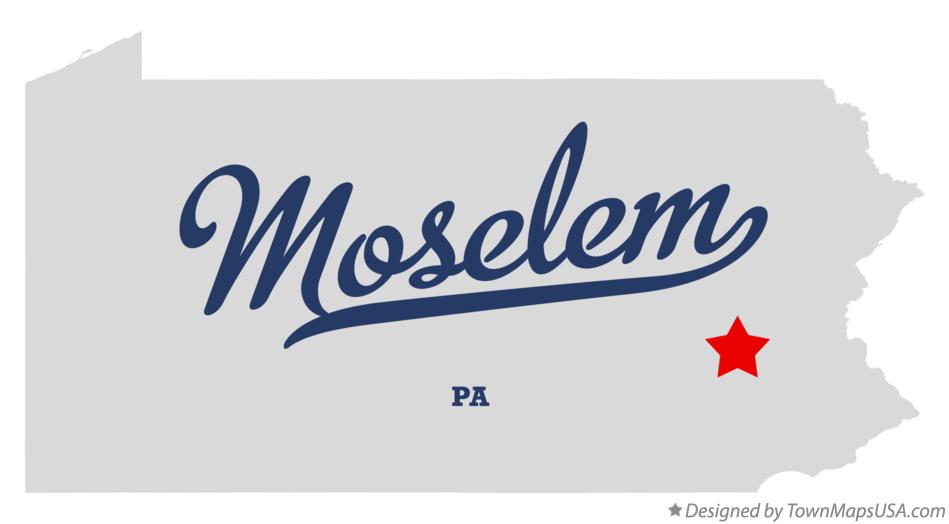 Map of Moselem Pennsylvania PA