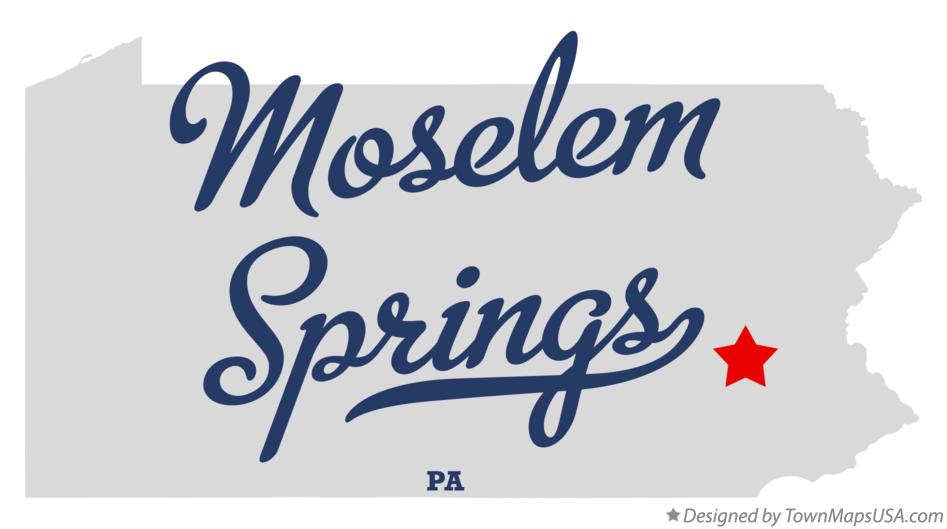 Map of Moselem Springs Pennsylvania PA