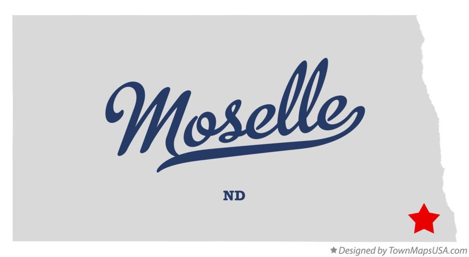 Map of Moselle North Dakota ND