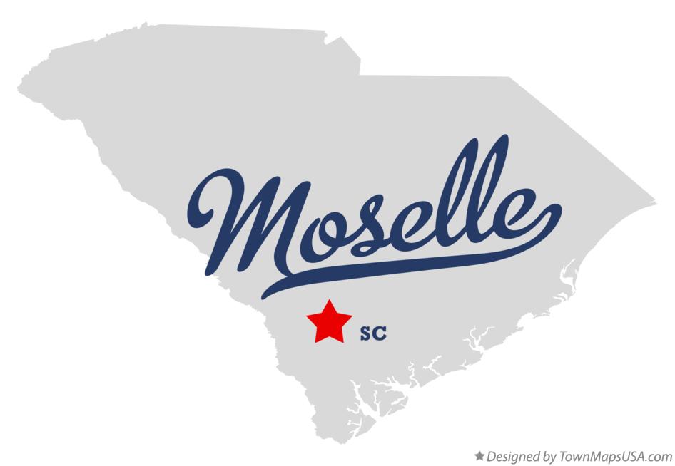 Map of Moselle South Carolina SC
