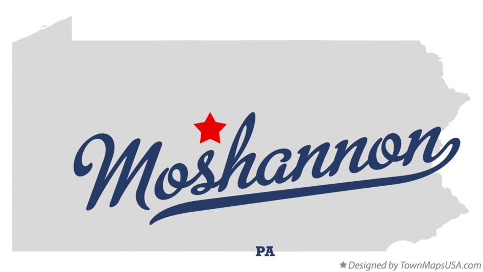 Map of Moshannon Pennsylvania PA