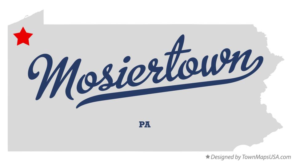 Map of Mosiertown Pennsylvania PA