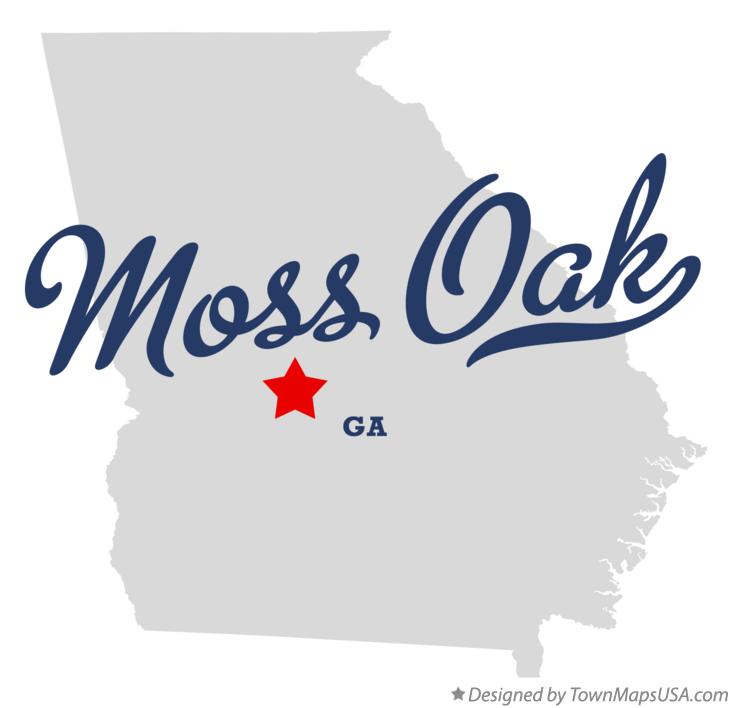 Map of Moss Oak Georgia GA