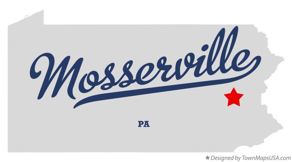 Map of Mosserville Pennsylvania PA