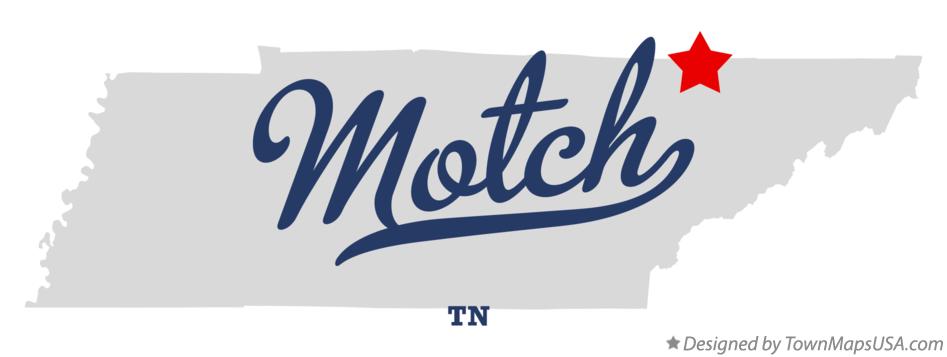 Map of Motch Tennessee TN