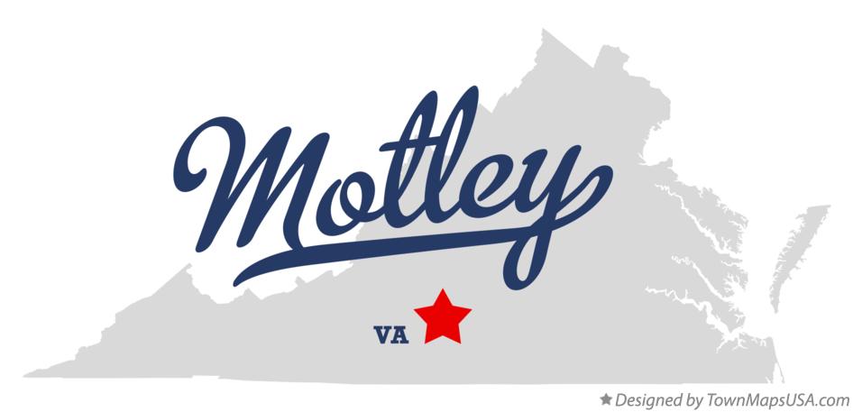 Map of Motley Virginia VA