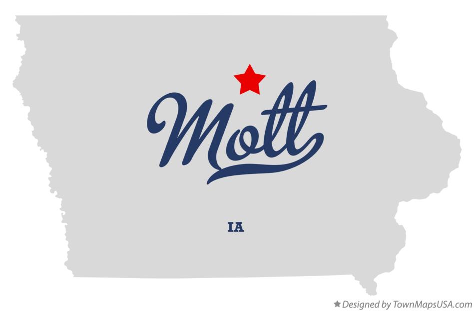 Map of Mott Iowa IA