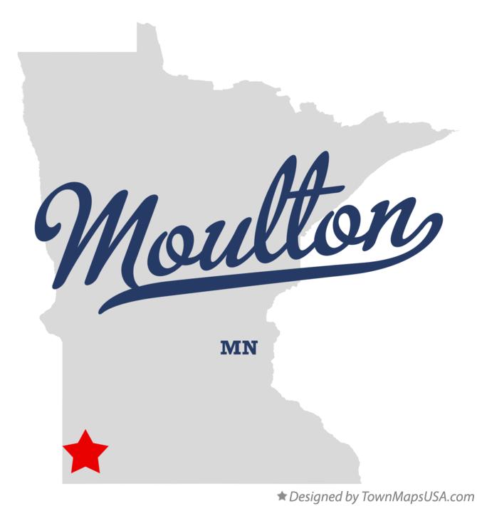 Map of Moulton Minnesota MN