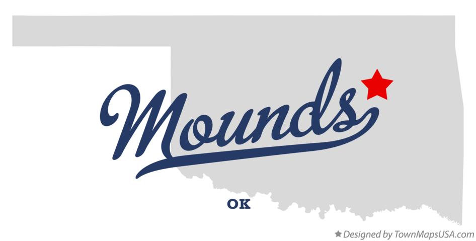 Map of Mounds Oklahoma OK
