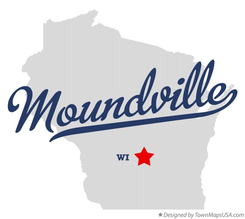 Map of Moundville Wisconsin WI