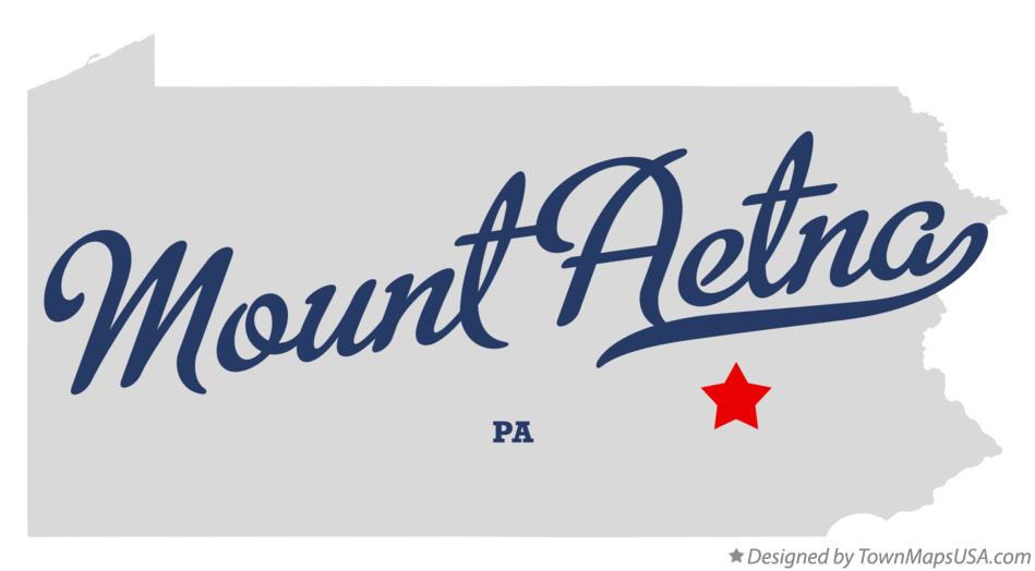 Map of Mount Aetna Pennsylvania PA