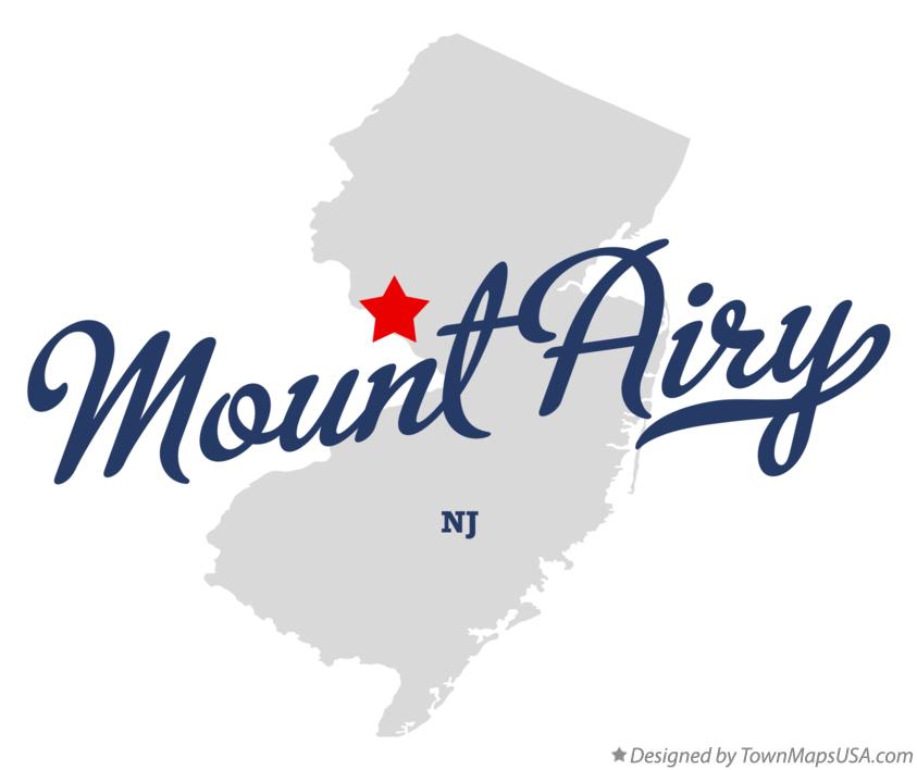 Map of Mount Airy New Jersey NJ